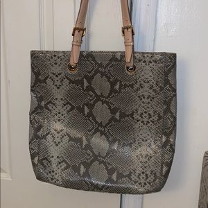 Authentic Michael Kors Snakeskin Pattern Tote
